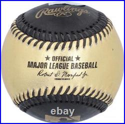 Max Scherzer New York Mets Autographed Gold & Black Leather Baseball