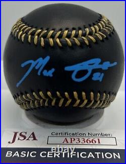 Max Scherzer Signed Black Offical Major League Baseball Autographed Mets JSA COA