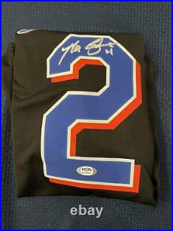 Max Scherzer autographed Mets official black jersey with PSA COA RARE