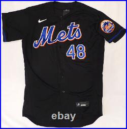 Mets Jacob deGrom Autographed Black Nike Authentic Jersey 44 Fanatics XP14006402