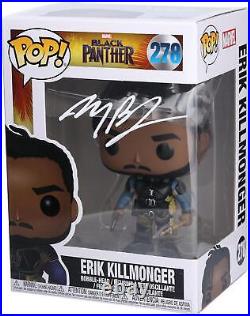 Michael B Jordan Black Panther Autographed Erik Killmonger #278 Funko Pop