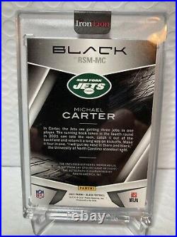 Michael Carter BLACK 1/1 One of One RPA NFL Shield Auto New York Jets