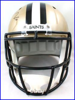 Michael Thomas Autographed Saints Speed F/S Helmet- Beckett W Hologram Black