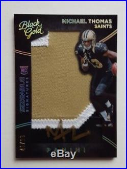 Michael Thomas New Orleans Saints Black & Gold Auto Jersey 41/99 ROOKIE $155.00