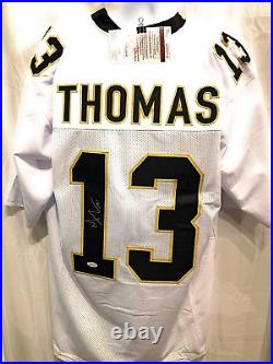 Michael Thomas New Orleans Saints Signed Autograph White Custom Jersey Black #'S