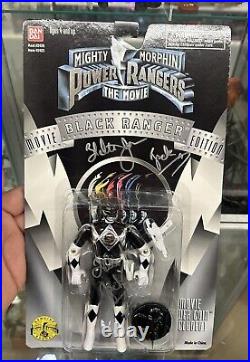 Mighty Morphin BLACK Ranger MOVIE EDITION Power Rangers 1995 Bandai Autograph