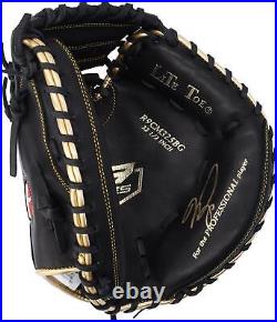 Mike Piazza New York Mets Autographed Rawlings Black and Gold Catcher Glove