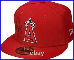 Mike Trout Los Angles Angels Autographed New Era Cap Signed in Black