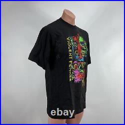 NWOT Vtg'99 Violent Femmes Guy Hoffman Autograph Concert Tour Band T-Shirt L