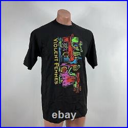 NWOT Vtg'99 Violent Femmes Guy Hoffman Autograph Concert Tour Band T-Shirt L