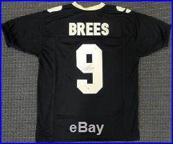 New Orleans Saints Drew Brees Autographed Signed Black Jersey Beckett 146373