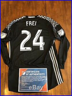 New Seattle Sounders Autographed Stefan Frei MLS Cup Certificate Soccer Jersey