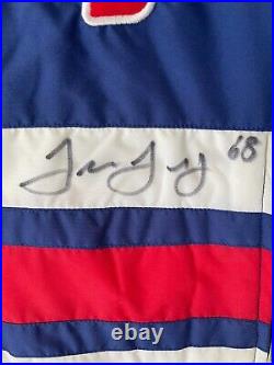 New York NY Rangers Autographed Signed NYR Jacket Jagr Lundqvist Drury Shanahan