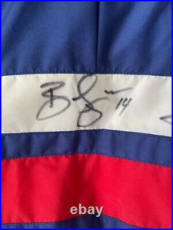 New York NY Rangers Autographed Signed NYR Jacket Jagr Lundqvist Drury Shanahan