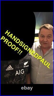 New Zealand All Blacks Signed Rugby Shirt 2019 + Photo Proof See Players Sign