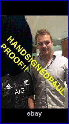 New Zealand All Blacks Signed Rugby Shirt 2019 + Photo Proof See Players Sign