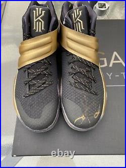 Nike Cleveland Champion Pack Game 7 Black Gold Lebron Kyrie Autographed