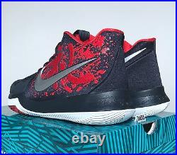 Nike Kyrie Irving 3 III Samurai AUTOGRAPHED Size 12 SIGNED 852395 900 Blue Red