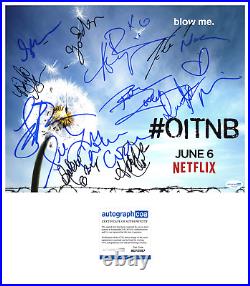 ORANGE IS THE NEW BLACK SIGNED 11X14 POSTER PRINT BY 14 CAST with AUTOGRAPH COA