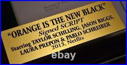 ORANGE IS THE NEW BLACK Signed SCRIPT, 4 Cast Autographs, COA, CASE, Blu Ray DVD