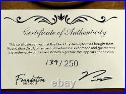 Only 250 Made! New Signed McBeth Discraft Black CryZtal Z Raptor With signed COA