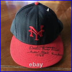 Orestes'Minnie' Minoso 1945 NY CUBANS Autographed Cap