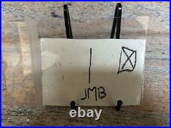 Original Jean-Michel Basquiat SAMO NYC 1980 Signed Graffiti portrait postcard