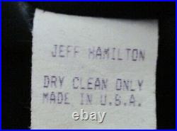 Original Rare Jeff Hamilton Neiman Marcus Hawaii Leather Jacket Autographed