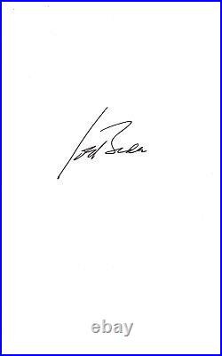 PRESIDENT JOE BIDEN SIGNED AUTOGRAPH 5x8 CUT SIGNATURE BECKETT COA 1