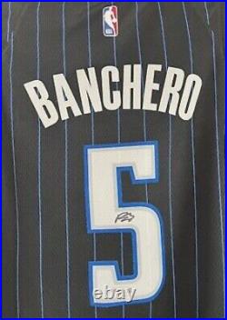 Paolo Banchero AUTOGRAPHED Magic Nike Black Rookie Jersey Fanatics Authentic COA