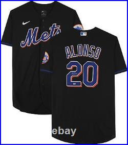 Pete Alonso New York Mets Autographed Black Nike Authentic Jersey