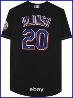 Pete Alonso New York Mets Autographed Black Nike Authentic Jersey