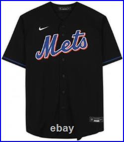 Pete Alonso New York Mets Autographed Black Nike Replica Jersey