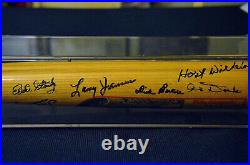 Polo Grounds Bat With 11 Autographs Mays, Irvin, Durocher, Terry, Wilhelm +++