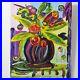 Pop-Art-Flowers-in-Black-and-Purple-Vase-16x20-Canvas-Signed-Mira-COA-01-uutw