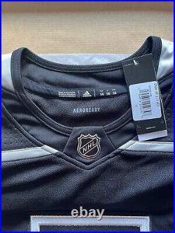 Quinton Byfield AUTOGRAPHED Rookie Black LA Kings Jersey Adidas Exclusive