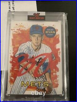 RED AUTOGRAPH Nolan Ryan By Black Jamieson Topps Project 2020 12/34