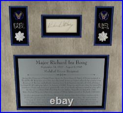 RICHARD BONG & Marge Medal Honor All Time Ace 40 Kills'Rare' Autographs Beckett