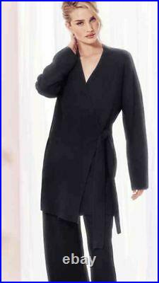 ROSIE For Autograph Marks And Spencers Cashmere Black Wrap Dressing Gown £199
