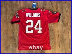 Reebok NWT NFL On Field Buccaneers Jersey #24 Cadillac Williams AUTOGRAPHED SZ52