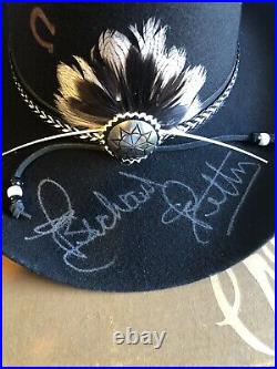 Richard Petty Signed Autograph Charlie 1 Horse King Cowboy Hat Size 7 1/4 Nascar