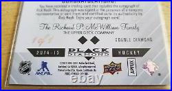 Rick Nash 2014-15 Black Diamond Saphire Auto D D 1/1 Just Retired Jersey CBJ