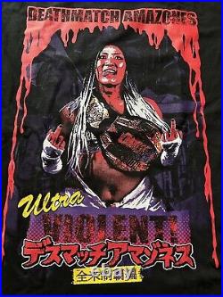 Rina Yamashita Autograph Signed 2023 GCW Ultraviolet DeathMatch Amazones T-Shirt