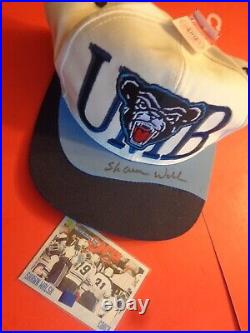 SHAWN WALSH-Autographed-Univ. Of Maine cap(Authenticated)New withcase & hockey card