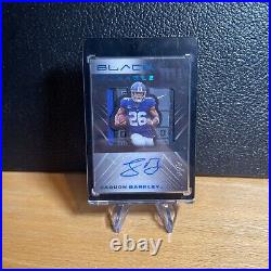 Saquon Barkley 2020 Panini Black Sizable 1/1 Patch Auto Laundry Tag player-worn