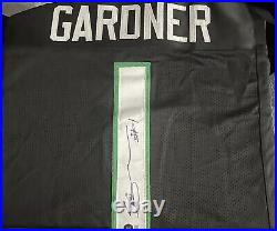 Sauce Gardner New York Jets Autographed Beckett Certified Black Jersey