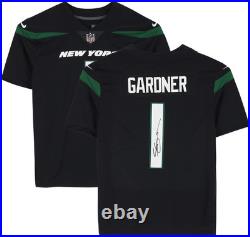 Sauce Garner New York Jets Autographed Black Nike Limited Jersey