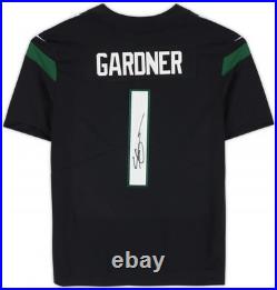 Sauce Garner New York Jets Autographed Black Nike Limited Jersey