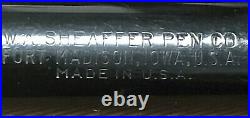 Sheaffer Large CLEAN Autograph Fountain Pen Med Triumph Nib 14K Band & Clip