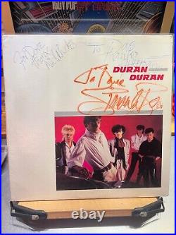 Signed Duran Duran LP vinyl autographed S/T Debut To Dave